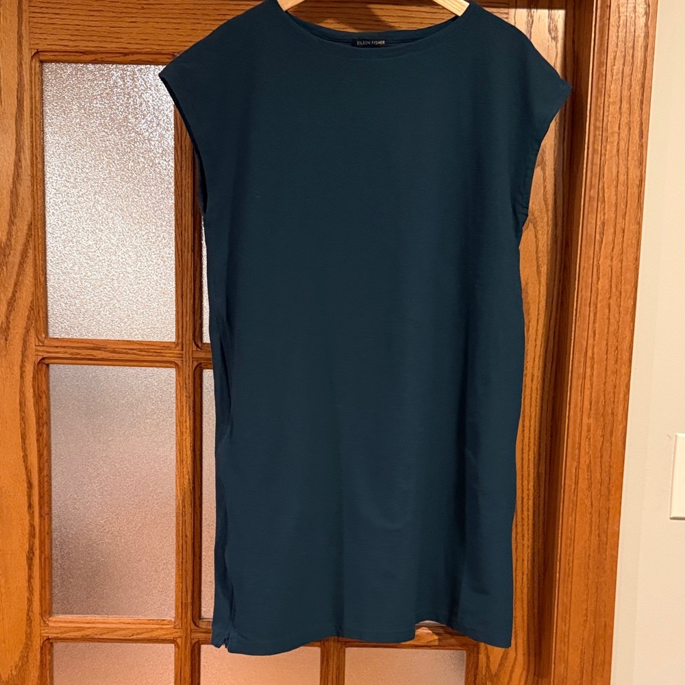 Eileen Fisher Deep Teal Dress